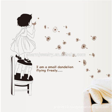 dandelion wall sticker for freedom wall sticker removable wall sticker wholesale QTS055